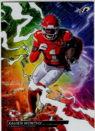 Xavier Worthy 2025 Topps Resurgence Circuit Breakers Card #CB-8