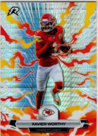Xavier Worthy 2025 Topps Resurgence Prizm Refractor Card #48