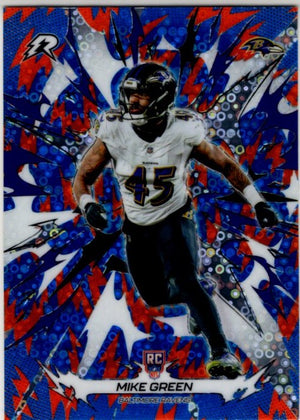 Mike Green 2025 Topps Resurgence Blue & Orange Disco RC Card #108