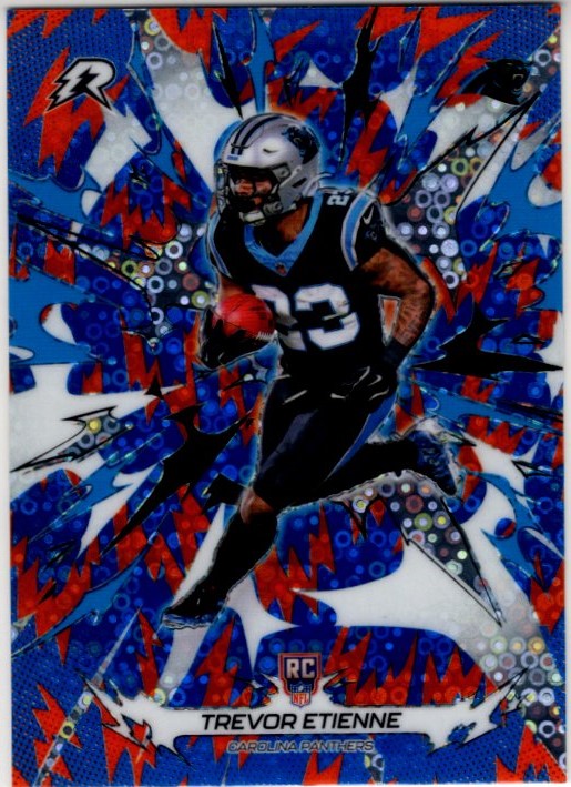 Trevor Etienne 2025 Topps Resurgence Blue & Orange Disco RC Card #114