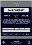 Randy Gregory 2025 Panini Donruss Optic Retro Card #25