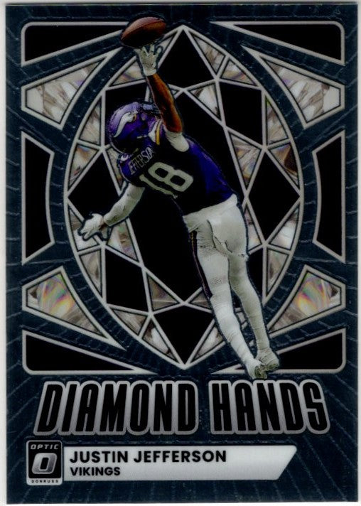 Justin Jefferson 2023 Panini Donruss Optic Diamond Hands Card #8