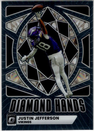 Justin Jefferson 2023 Panini Donruss Optic Diamond Hands Card #8