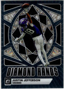 Justin Jefferson 2023 Panini Donruss Optic Diamond Hands Card #8