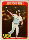 Bob Gibson Wins Finale 1965 Topps World Series Card #138