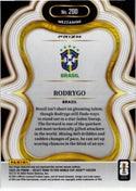 Rodrygo 2025-26 Panini Select Road to FIFA World Cup Mezzanine Ice Cracked Prizm Card #200