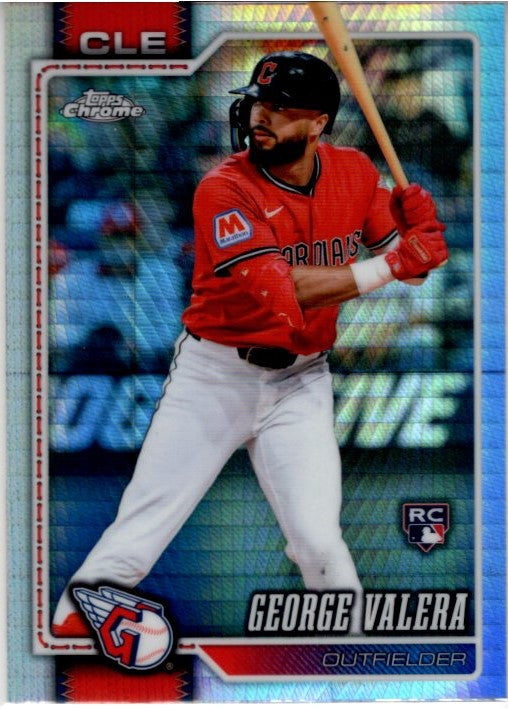 George Valera 2026 Topps Chrome Prizm Refractor RC Card #76