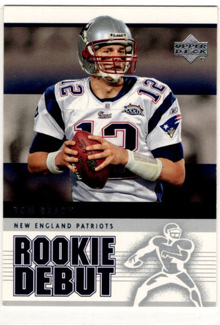 Tom Brady 2005 Upper Deck Rookie Debut Card #57