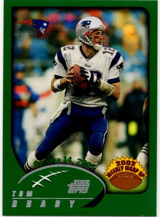 Tom Brady 2002 Topps Weekly Wrap Up Card #295