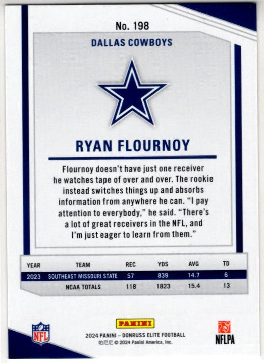 Ryan Flournoy 2024 Panini Donruss Elite RC Card #198 136/399