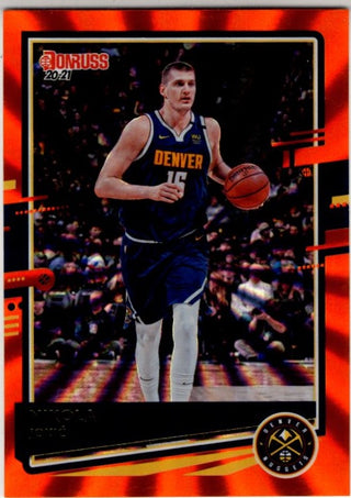 Nikola Jokic 2020-21 Panini Donruss Orange Laser Card #7