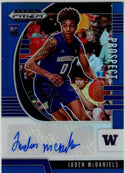 Jaden McDaniels 2020-21 Panini Blue Prizm Draft Picks Prospect Autograph RC Card #PA-JM 073/149