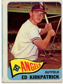 Ed Kirkpatrick 1965 Topps card #393 (Miscut)