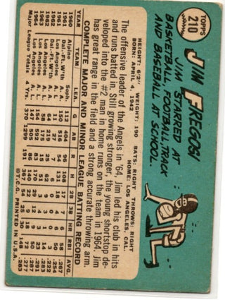 Jim Fregosi 1965 Topps card #210