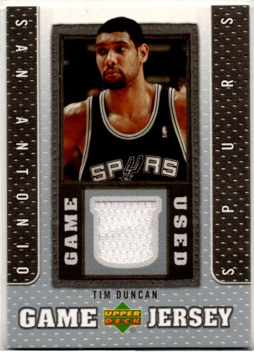 Tim Duncan 2007-08 Upper Deck Game Used Jersey Card #GJ-TD