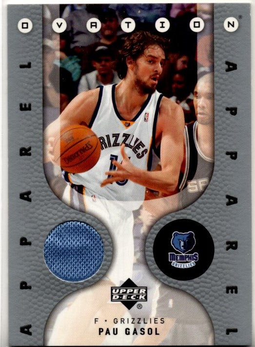 Pau Gasol Upper Deck 2006-07 Ovation Apparel Jersey Card #OA-PG