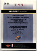 Gilbert Arenas 2003-04 Fleer Final Edition Courtside Cuts Authentic Game Worn Jersey Card #CC-GA 161/175
