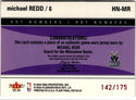 Michael Redd 2003-04 Fleer Final Edition Hot Numbers Authentic Game Worn Jersey Card #HN-MR 142/175