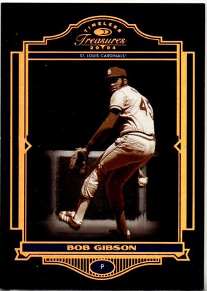 Bob Gibson 2004 Donruss Timeless Treasures Card #87 028/100