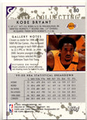 Kobe Bryant 2000-01 Topps Gallery Card #80