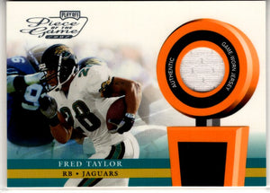 Fred Taylor 2002 Playoff Piece of the Game Authentic Game Worn Jersey Card # POG-22