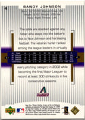 Randy Johnson 2002 Upper Deck Ultimate Collection Card #4 526/799