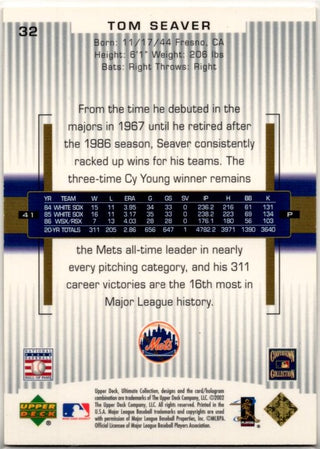 Tom Seaver 2003 Upper Deck Ultimate Collection Card #32 8/799