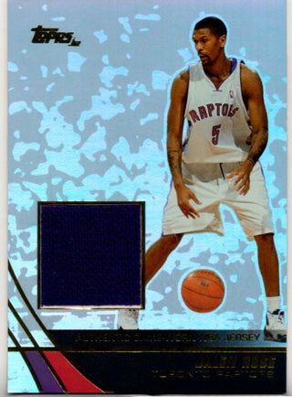 Jalen Rose 2003-04 Topps Authentic Game Worn NBA Jersey Card #JR
