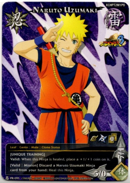 Naruto Uzumaki x Goku 2013 Naruto CCG Ultimate Ninja Storm 3 Promo Card #PR-095