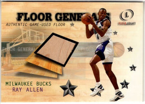 Ray Allen 2000-01 Fleer Legacy Floor Generals Game Used Floor Relic Card # 18 of 20