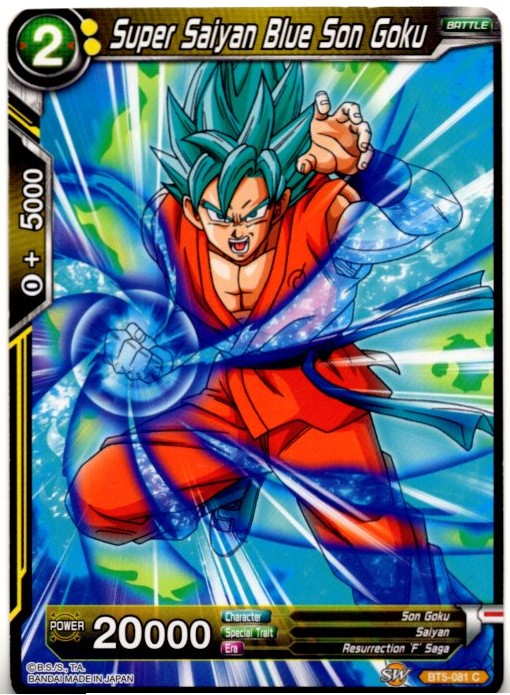 Son Goku Super Saiyan Blue Dragon Ball Super Card Game Card #BT5-081 C