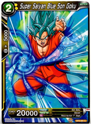Son Goku Super Saiyan Blue Dragon Ball Super Card Game Card #BT5-081 C
