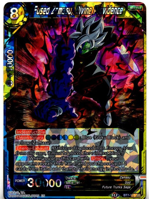 Fused Zamasu Divine Providence Dragon Ball Super Card Game Card #BT7-123 SR