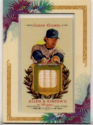 Jason Giambi 2007 Topps Allen & Ginter Framed Bat Relic Card #AGR-JG