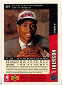 Allen Iverson 1996-97 Upper Deck Collectors Choice Card #301