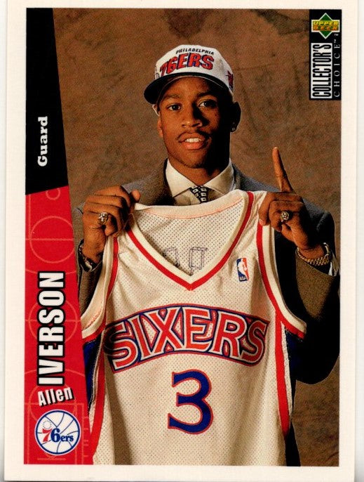 Allen Iverson 1996-97 Upper Deck Collectors Choice Card #301