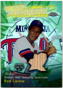 Rod Carew 2003 Topps Chrome Record Breakers Authentic Game Used Bat Relic Card #CRBR-RC2