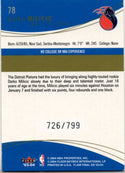 Darko Milcic 2003 Fleer Flair Final Edition Rookie Class Card #78 726/799