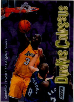 Shaquille O'Neal 2001 Topps Stadium Clubs Dunkus Colossus Card #DC15