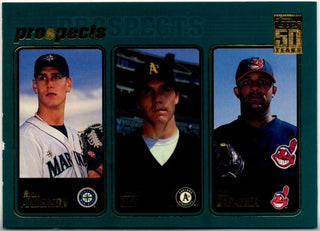Ryan Anderson, Barry Zito, C.C. Sabathia 2001 Topps Prospects Card #363
