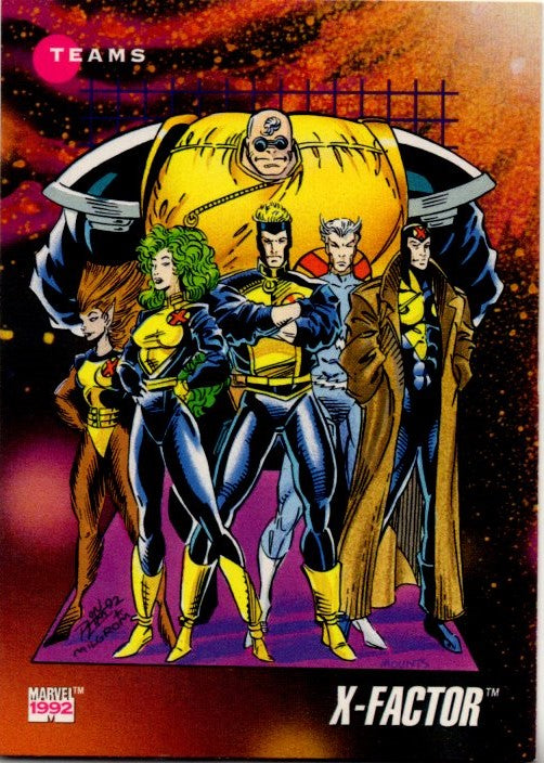 X-Factor 1992 Marvel Teams Card #173