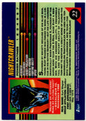 Nightcrawler 1992 Marvel Superheroes Card #22