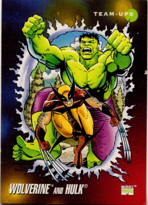 Wolverine and Hulk 1992 Marvel Team-Ups Card #76