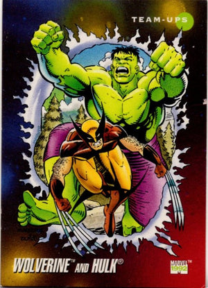 Wolverine and Hulk 1992 Marvel Team-Ups Card #76