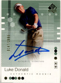 Luke Donald 2002 Upper Deck SP Authentic Signature Rookie Autographed Card #96 147/2999