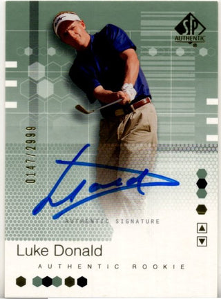 Luke Donald 2002 Upper Deck SP Authentic Signature Rookie Autographed Card #96 147/2999