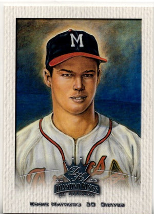 Eddie Mathews 2002 Donruss Diamond Kings Crowning Moment Card #136