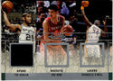 Tim Duncan, Yao Ming, Shaquillie O'Neal 2003 Fleer Mystique Rare Game Worn Jersey Card #RF-TD