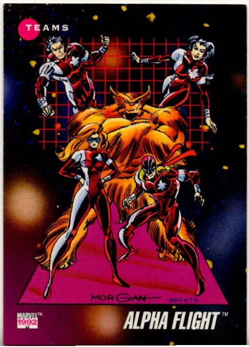 Alpha Flight 1992 Marvel Teams Card #175