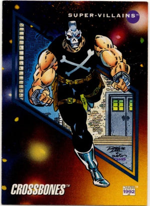 Crossbones 1992 Marvel Super Villains Card #138
